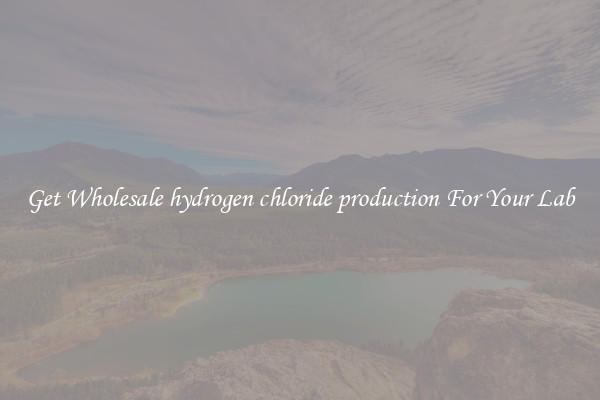 Get Wholesale hydrogen chloride production For Your Lab