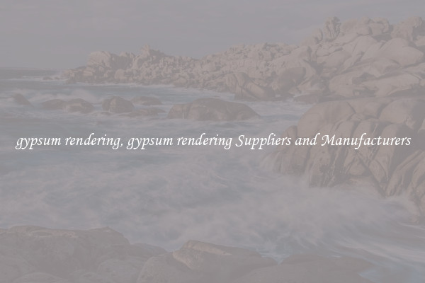 gypsum rendering, gypsum rendering Suppliers and Manufacturers