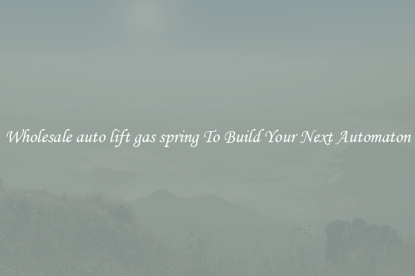 Wholesale auto lift gas spring To Build Your Next Automaton