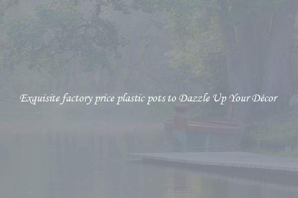 Exquisite factory price plastic pots to Dazzle Up Your Décor 