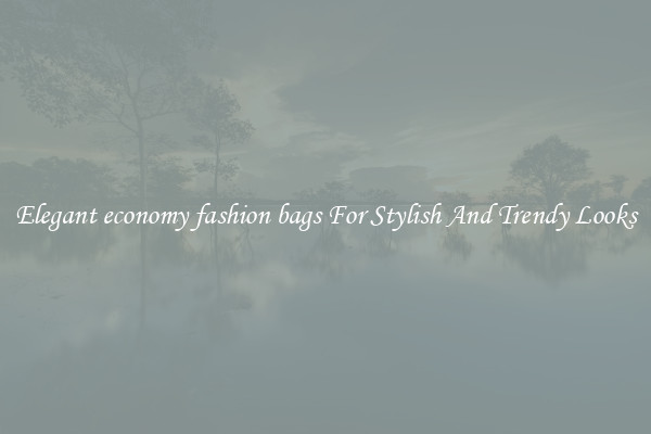 Elegant economy fashion bags For Stylish And Trendy Looks