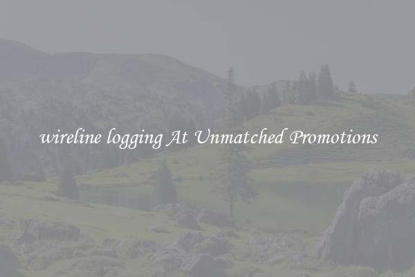 wireline logging At Unmatched Promotions
