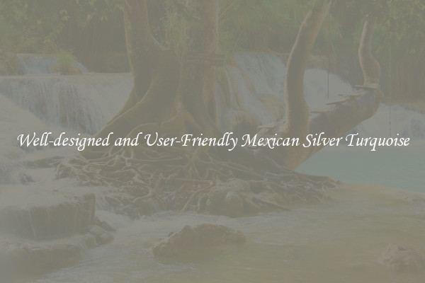 Well-designed and User-Friendly Mexican Silver Turquoise